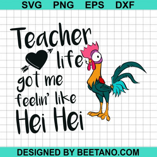 teacher hei hei svg