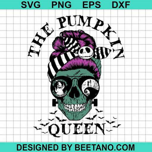 The pumpkin queen halloween svg