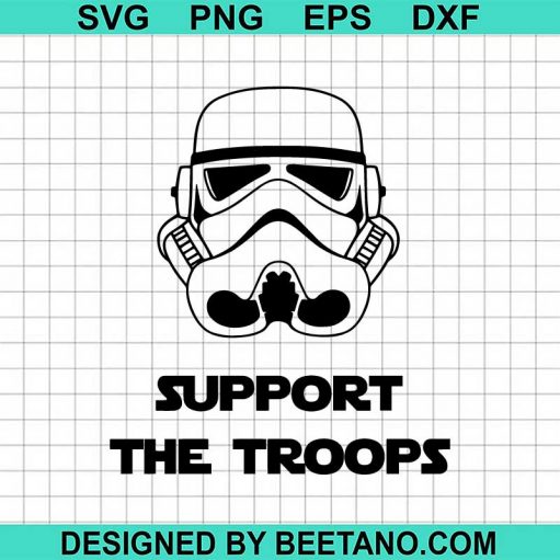 Support the troops star wars svg