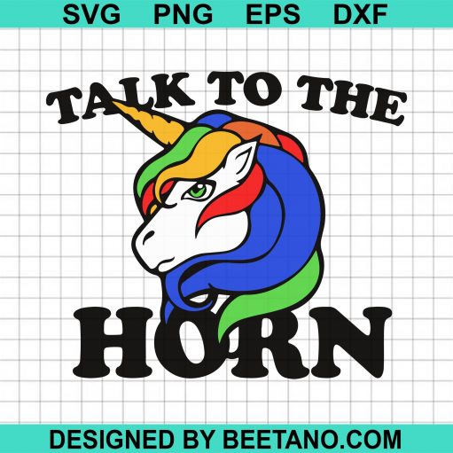 talk to the horn unicorn svg