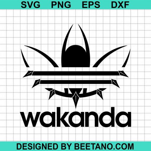 Wakanda forever black panther addidas