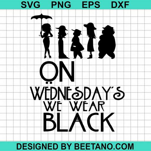 On wenesday we wear black svg