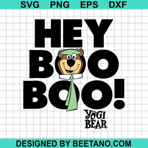Hey Boo Boo Yogi Bear Halloween Svg
