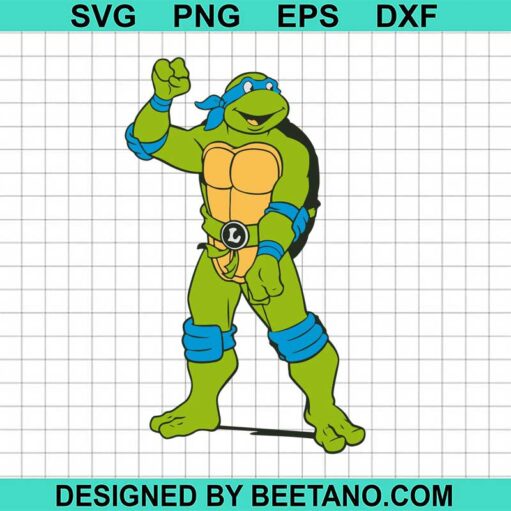 leonardo ninja turtle svg