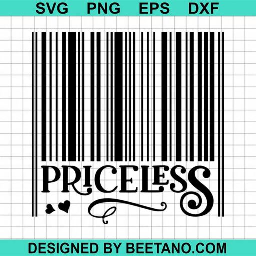Barcode priceless svg