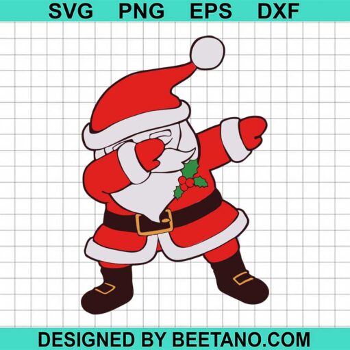 Santa dabbing svg