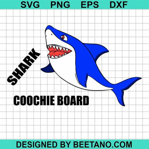 SHARK COOCHIE BOARD SVG