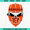 Cincinnati Bengals Skull Svg
