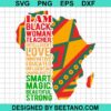 I Am Black Woman Teacher Svg