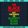 I'M Black Svg