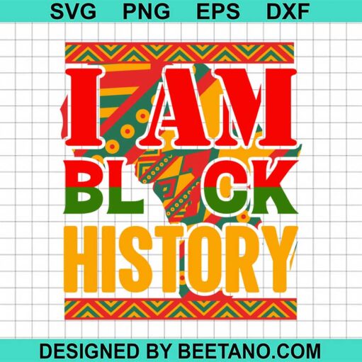 I Am Black History African America Svg