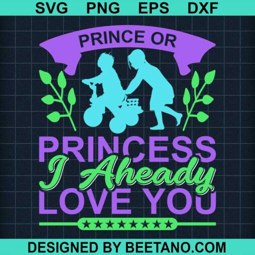 Prince Or Princess I Aheady Love You Svg