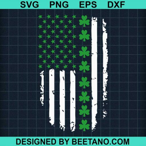 american flag patrick day SVG