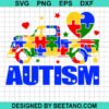 Autism Truck Puzzle Svg