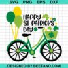 Happy St Patrick Day Bicycle Svg