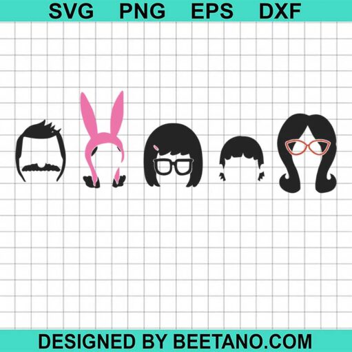 Belcher family Bob's Burgers SVG