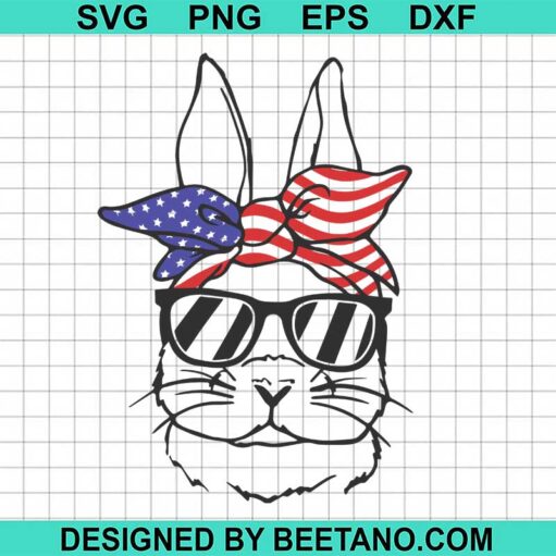Bunny Easter American Svg