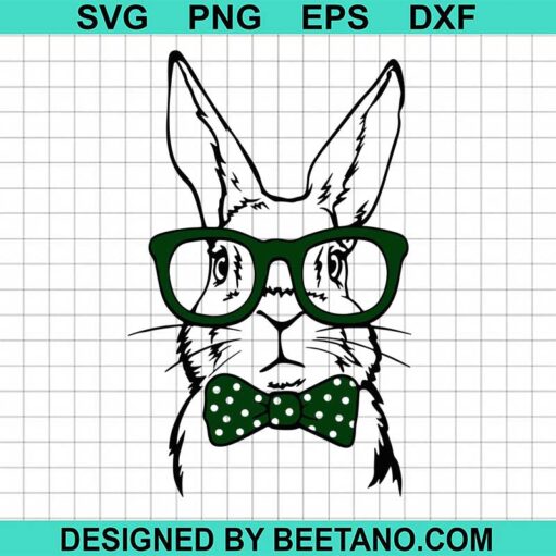 Bunny With Glass Svg