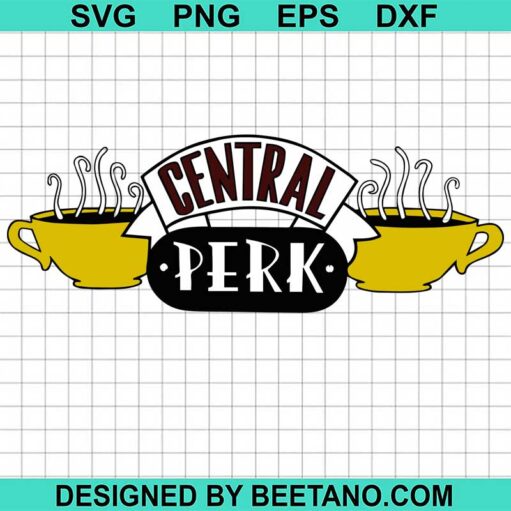 Central perk friends tv show logo SVG