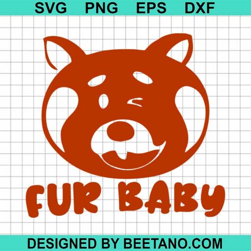 Turning Red Fur Baby Svg