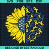 Autism Awareness Sunflower Svg
