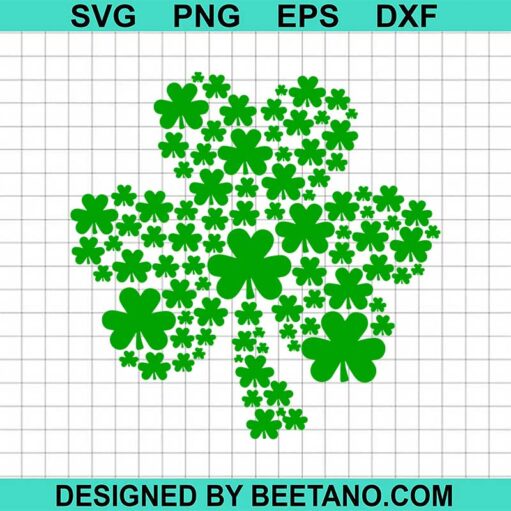 Four Leaf Clover Patrick Day Svg