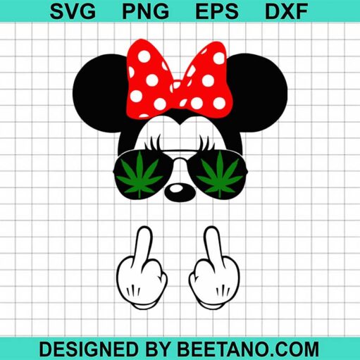 Minnie Mouse Weed Svg