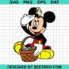 Mickey With Easter Egg Svg
