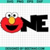 Elmo Sesame Street One Svg