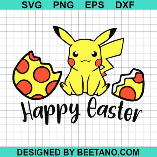 Happy Easter Pikachu Svg