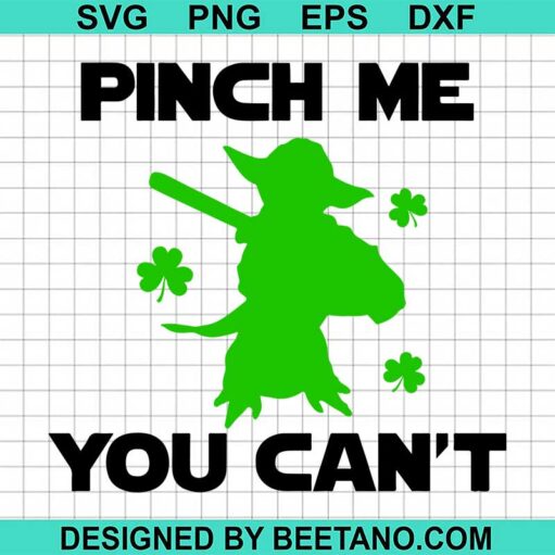 pinch me you can't yoda SVG
