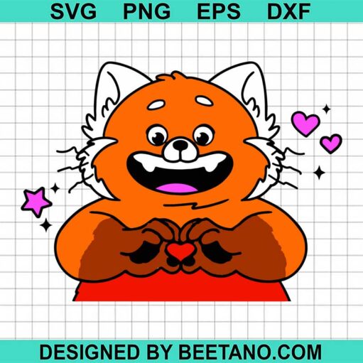 Turning Red Heart Svg