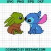 Stitch With Baby Yoda Svg