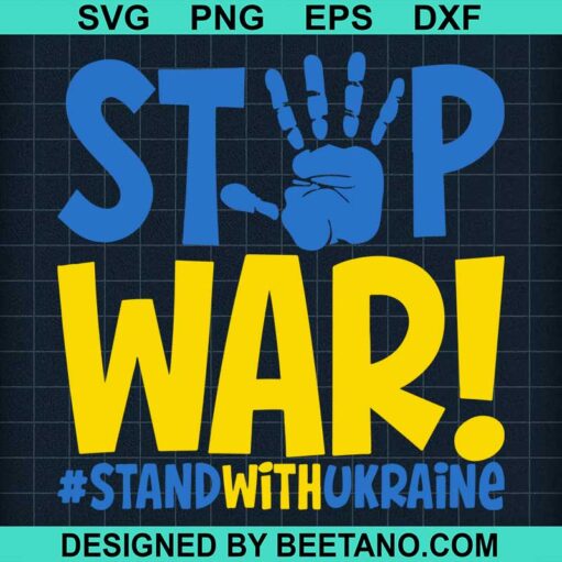 Stop War Stand With Ukraine Svg