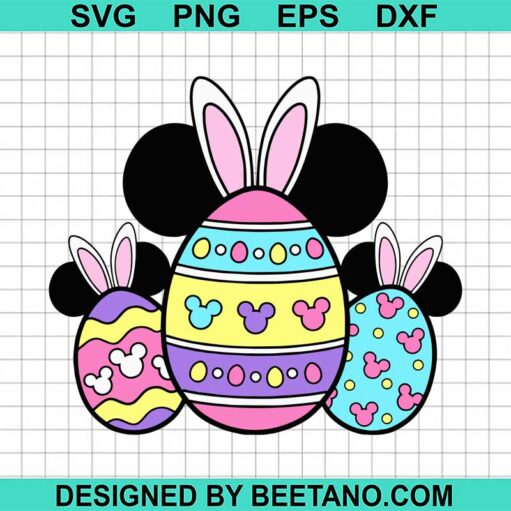 Easter Egg Mickey Head Svg