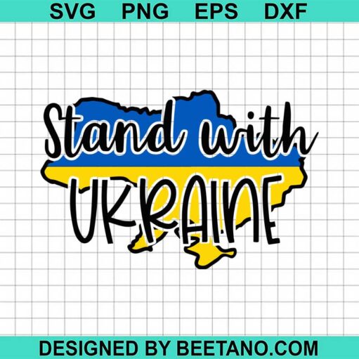Stand With Ukraine Svg