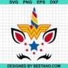Unicorn Wonder Woman Svg