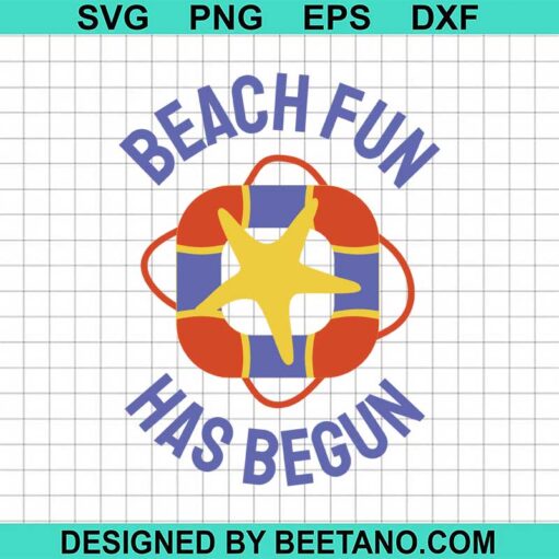 beach fun has begun SVG