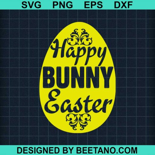 Happy bunny easter SVG