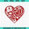 Nurse Tools Heart Svg