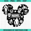 Marvel Superheroes Mickey Ear Svg
