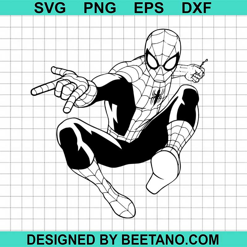 Spiderman silhouette SVG, marvel superheroes SVG, Spider man SVG