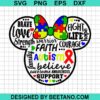 Minnie Mouse Autism Svg