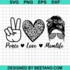 Peace Love Momlife Svg