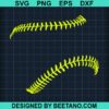 Baseball Softball Stitches Svg
