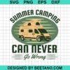 Summer Camping Svg