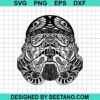 Stormtrooper Helmet Floral Svg