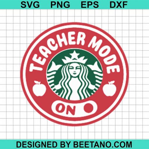Teacher Mode Coffee Logo Svg