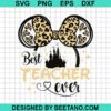 Leopard Minnie Teacher Svg