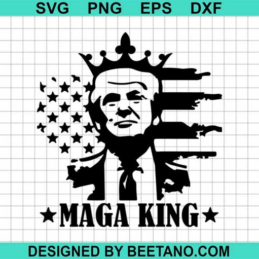 Donald Trump Maga King Svg